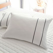 몽쉐어 샤인 실크 워싱 베개커버 2장세트, 화이트