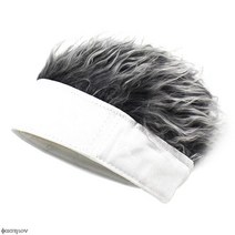 가발모자 가발썬캡 가발선캡 Men Women Sun Visors Caps With Hair Retro Street Style Wig Hat Adjustable, 02 HT4308WT1