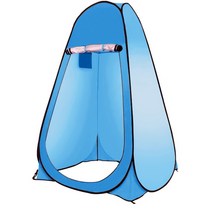 거실형텐트 5인용 그늘막 자동 대형 낚시 감성 텐트 캠핑 두꺼운 방수 코팅 실버 퀵 오픈 야외 샤워 목욕 화장실 입욕 태양 그늘, 레이크 블루 2 창