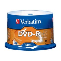 버바팀 Verbatim CD-R / DVD-R / RW / DL / 700MB 4.7GB 8.5GB 25GB 50GB 블루레이, DVD-R 4.7GB 50p CAKE 16X
