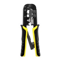 전선탈피기 RJ45 Crimping Tool Network Cable Crimper Cutting Stripper Punch DXAC, 한개옵션1, 한개옵션0