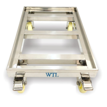 알루미늄 달리 앵글 이동대차 핸드카트 팔레트 냉장고, 4 610x410mm, 1개