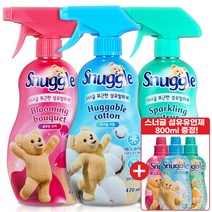 스너글 섬유탈취제 섬유 향수 470mlX3개 (+섬유유연제 800ml), 선택:{AA3} 블루밍 부케 3개