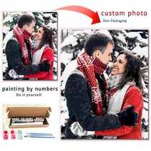 아트키트 화구통 미술도구정리함 화방용품 성인을 위한 숫자로 사용자 정의 그림 사진 키트 선물 번호 오일 아크