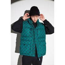 아키클래식NC13 [아키클래식] 남녀공용 패딩조끼 스트링 캐쥬얼룩 포켓 덕다운 베스트 AKAKFU110 딥그린