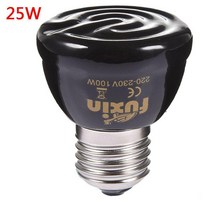 축사보온등 열전구 열등 25W/50W/75W/100W E27 원적외선 세라믹 애완 동물 난방 램프 도마뱀 거북이 거미 파충류 상자 히터 워머 열 전구 브루더, [04] R