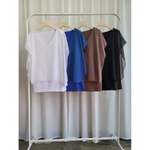 쉬폰 2중 블라우스