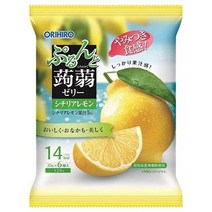 오리히로 푸른과 곤약 젤리 시칠리아 레몬 20g 파우치×6개×24봉투×(2 케이스)