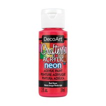 공예몰 데코아트 크래프터 아크릴물감 2oz, 63_Red Neon
