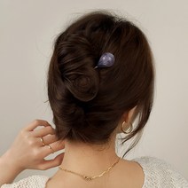 [자체제작/초콜리트쥬얼리] 멜던 물방울 15cm 올림머리 헤어 젓가락 비녀 10컬러