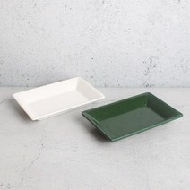 직사각접시 / 오븐용 요리그릇, 녹색