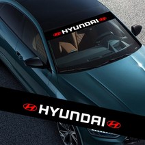 자동차 앞 창 유리 스티커 차양 데칼 외부 액세서리 현대 IX35 IX25 EV Elantra Verna I30 등, [01] Hyundai