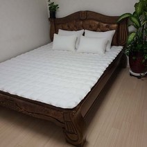 한이 순면고밀도바이오워싱면 돌침대매트 돌침대패드, 화이트