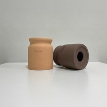 루아데코 로자리안 허니 에보니 밀크팟 수제 토분 빈티지 도자기 다육 화분, 허니(베이지)