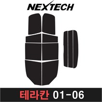 카메이크업 테라칸 측면 후면 열차단 썬팅필름 썬팅, 15%, 테라칸(01-06), 현대