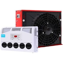 무시동에어컨 dc 화물차 캠핑카 개인용 대형트럭 주차, 검은색(12v)
