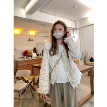 흰색트위드자켓코디 여자모직자켓 네이비트위드자켓 여성더블자켓 양털트위드 라운드트위드자켓 모직숏자켓