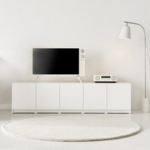 필웰 테미스 5칸 와이드 거실수납장 DVX A1317 TV장/거실장, 화이트