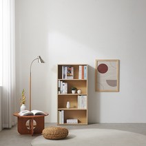 도아르 슬림 좁은 틈새 책장 낮은 4단 5단 400 600 800, 600 4단 작은 책장-메이플