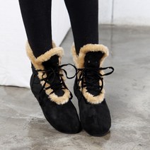 여성 털단화 겨울 퍼트리밍 털신