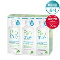 바슈롬 리뉴 바이오트루 300ml x3개 렌즈세척액, 단품없음