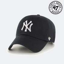 47브랜드 뉴욕양키스 빅로고 블랙 클린업 볼캡 MLB모자
