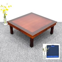 남원은행공방 남원 교자상 밥상 사각상 제사상 집들이상 접이식 은행흑단 800x800, 은행흑단 800x800+천커버