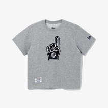 뉴에라 M 뉴에라키즈반팔티 NQC 13114870 MLB 리그 넘버 원 뉴욕 양키스 티셔츠 헤더 그레이