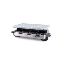 SWISSMAR Stelvio 8인용 스테인리스 스틸 라클렛 및 화강암 석재 그릴 탑 134849