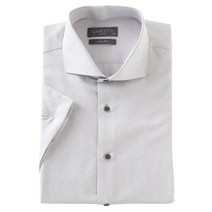 란체티 2022 SS신상 !! 와이드 카라 잔체크 슬림핏 반팔셔츠 LUM3908GR