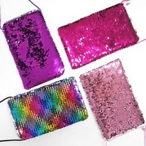 스팽글 끈 파우치 스위트핑크 패션/파우치/패브릭/끈/주머니형