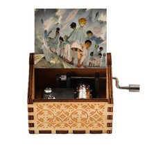 오르골 만들기 수동 하울의 움직이는 성오르골 나무 조각 컬러 토토로 딸 아들 스마스, 네버랜드