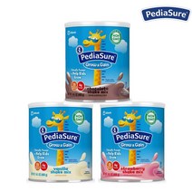 페디아슈어 그로우 앤 게인 파우더 바닐라 초콜렛 딸기 3가지맛 400g, 3. 딸기