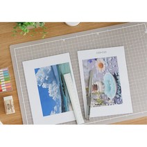 1cm눈금 A3커팅매트 공무원 업무 책상매트 화방 사무 미술 학교, 블랙