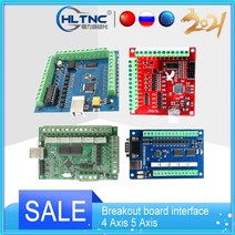 Mazon보다 저렴함 eBay 브레이크 아웃 보드 인터페이스 드라이버 CNC 보드 USB MACH3 100Khz 4 축 5 축 컨트롤러 드라이버 보드|Motor Driver|, 1개, 5 axis blue Board, 스페인