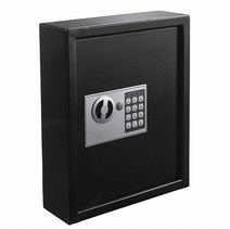 키보관함 키 보관함 자물쇠 통 상자 박스 열쇠 전자 암호 보관 관리 벽걸이 형 홈스테이 중개 부동산 자동차 4s 상점 호텔 자동 수리 공장, 블랙 촬영 전 확인을 위해 고객센터에 문의