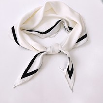pkpj 쁘띠 데일리 블랙앤화이트 실크스카프 7color