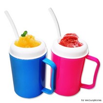 핫딜 슬러시메이커 프로즌매직 슬러쉬 물병 보냉병 물통 빙(상세페이지 확인), 프로즌매직슬러시 블루