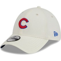 [미국정품] 906810 스냅백 캡모자 MLB [시카고 컵스] 뉴에라 Chrome Team Classic 39THIRTY Flex Hat - Cream