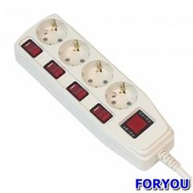 ForU563 써보니 4구 접지개별스위치멀티탭 M 박스 15개 전기용품 가전용품, 상세페이지 참조