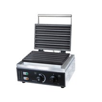 츄러스 만들기 기계 110v 220v 전기 스테인레스 스틸 5pcs 긴 스트립 와플, Black_110V | 미국, Black+110V+미국