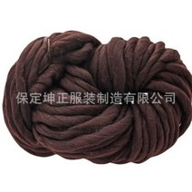 목도리 실 손뜨개 매우 벌키 팔 뜨개질 양모 로빙 니트 담요 두툼한 원사 크로셰 카펫 모자용 250g/Pc 234363, 커피 19잔