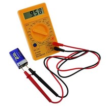 멀티미터 측정기 전류 접지 전기 테스터기 전압 추천 Voltmeter Digital Multimeter Ammeter Ohm Meter Mul, 03 DT830B yellow