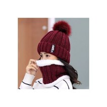 겨울 니트 비니 모자 여자용 니트 레터 Z 보닛 비니 캡 야외 라이딩 스키 세트 두껍고 비니 스컬리 모자