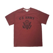 밀리터리박스 그롭스 U.S. ARMY EAGLE LOGO 반팔 티셔츠(벽돌 자주)