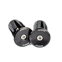 1Pair 자전거 핸들 바 그립 Anti-Skid MTB 도로 끝 Shockproof 알, 07 Black