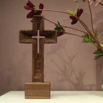 장식 탁상용십자가 테이블 침대옆 예배 기도 십자가
