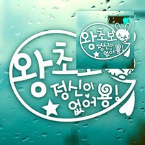 뉴리웹 자동차스티커 왕초보토끼 초보운전 반사 초보운전 아기차량스티커 자동차스티커제작
