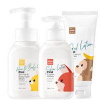 케이맘 베이비 처음 헤어 앤 바디워시 290ml + 보습 로션 225ml + 젤로션 160ml 여름 수분 세트, 1세트