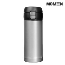 미니쇼콜라 보온보냉 텀블러 350ml 골드 실버+세척솔, 무지_실버